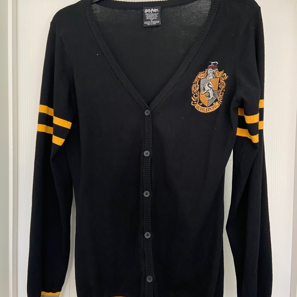Harry Potter Hufflepuff button up sweater